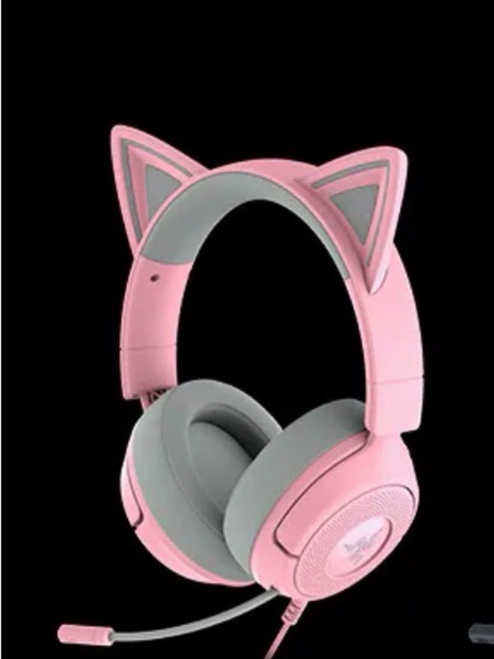 Razer Pink Cat Ear Over-Ear Gaming Headset with Microphone